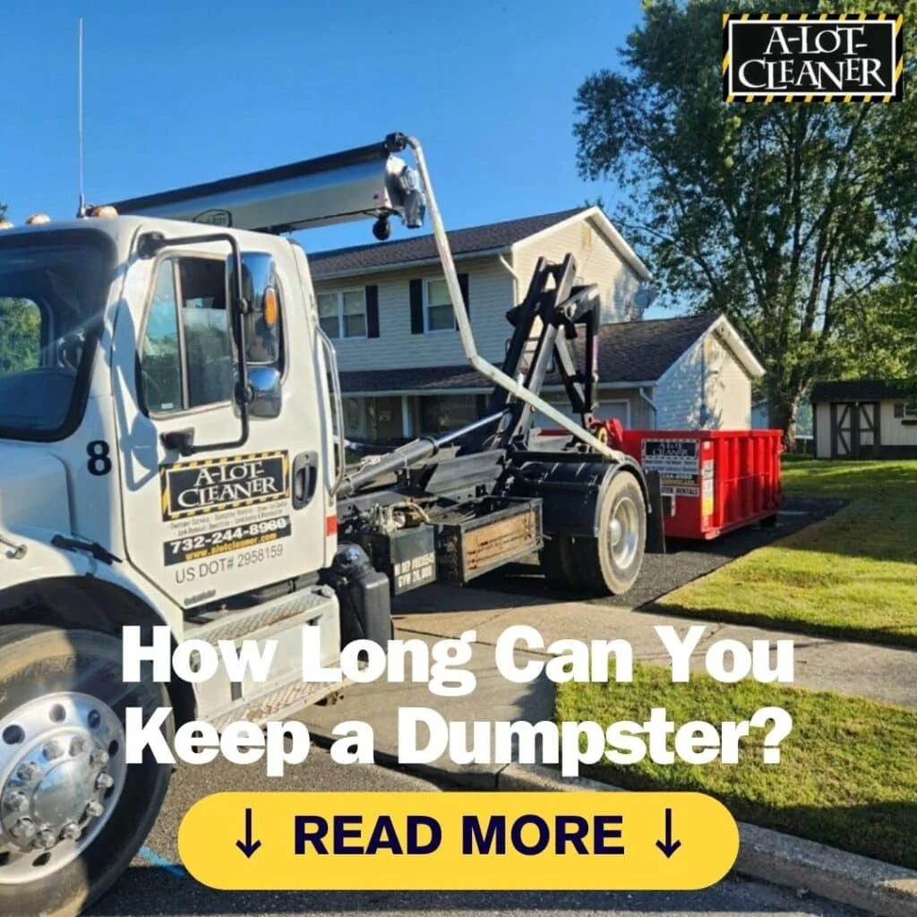 Dumpster rentals delivered to your residential driveway. Ocean County Dumpsters, by A-LOT-CLEANER, INC, 732-244-8980